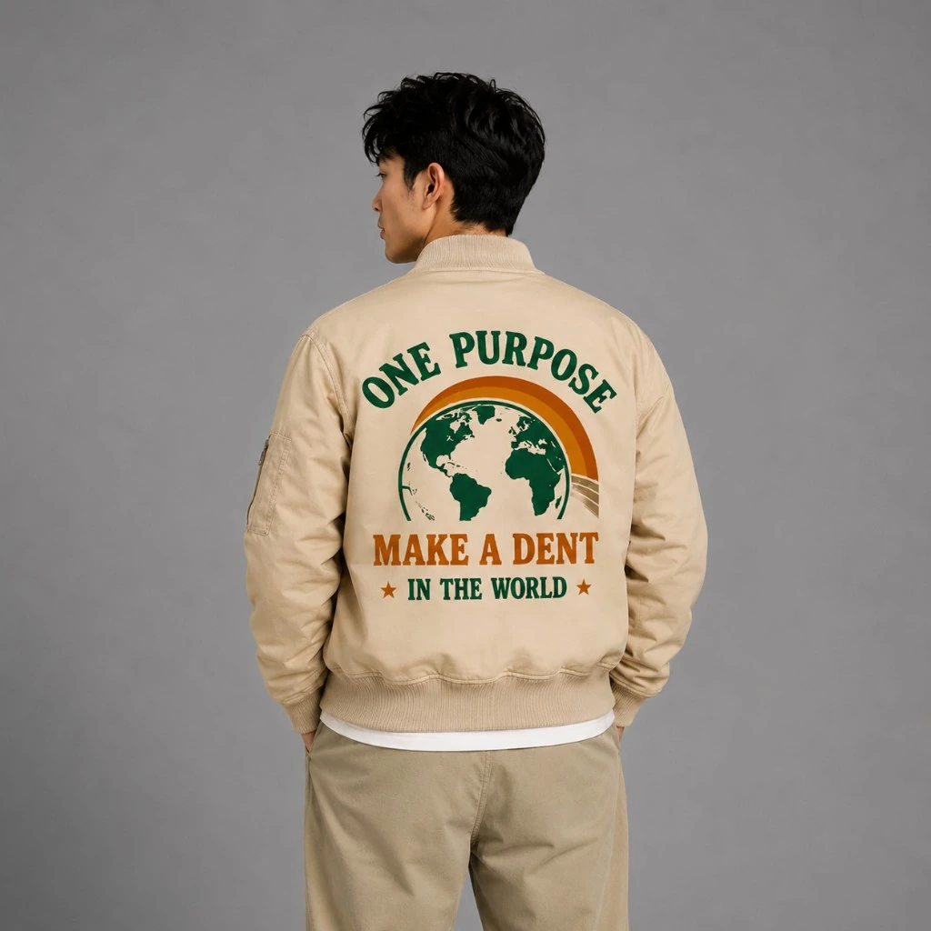 1Purpose Graphic Bomber Jacket — view 2